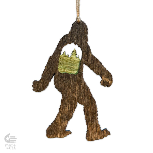 Bigfoot / Sasquatch Layered Ornament