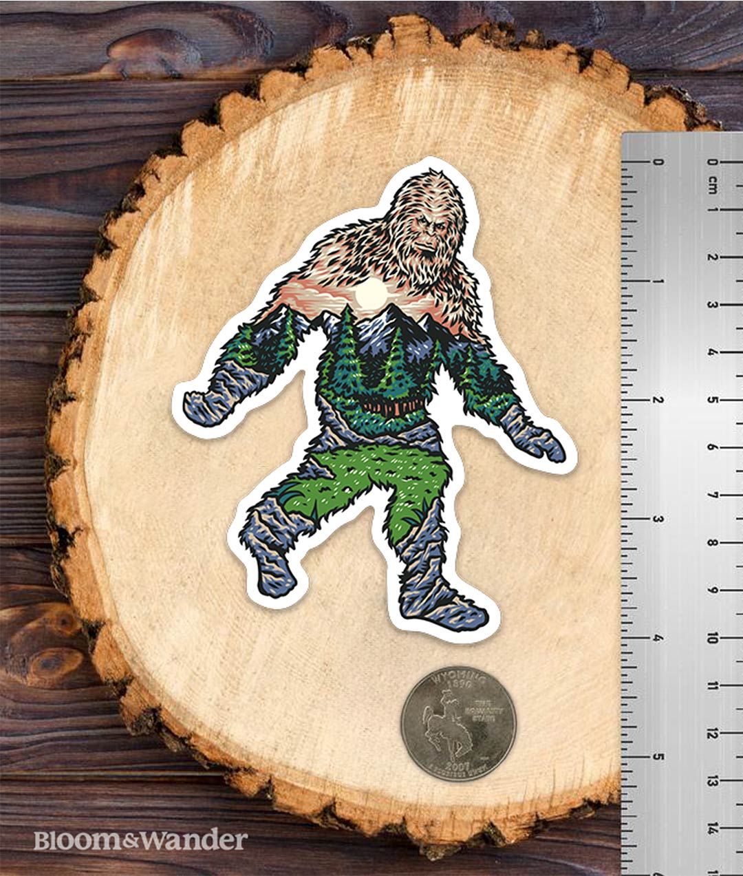 Bigfoot Nature Sticker