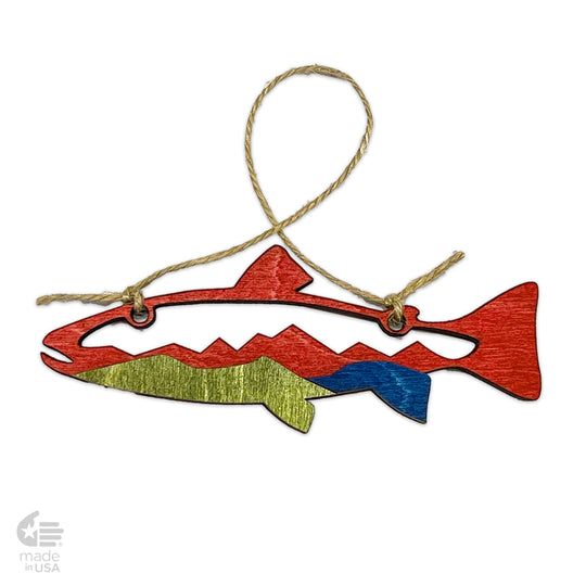 Trout Fishing Ornament