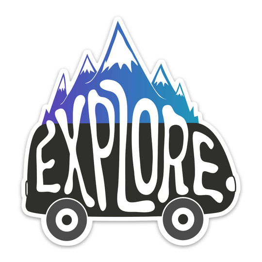 Explore Van Sticker