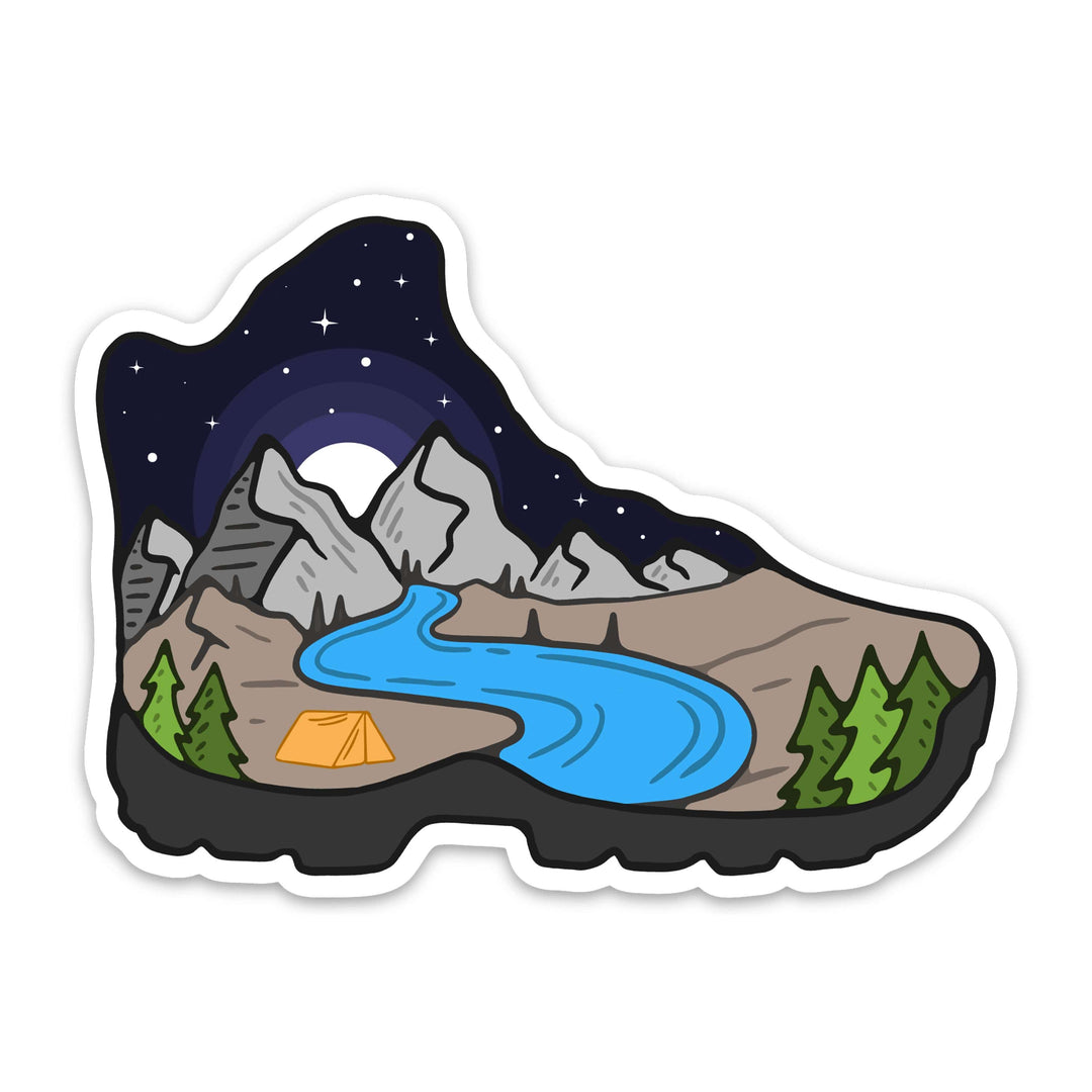 Hiking Boot Sticker