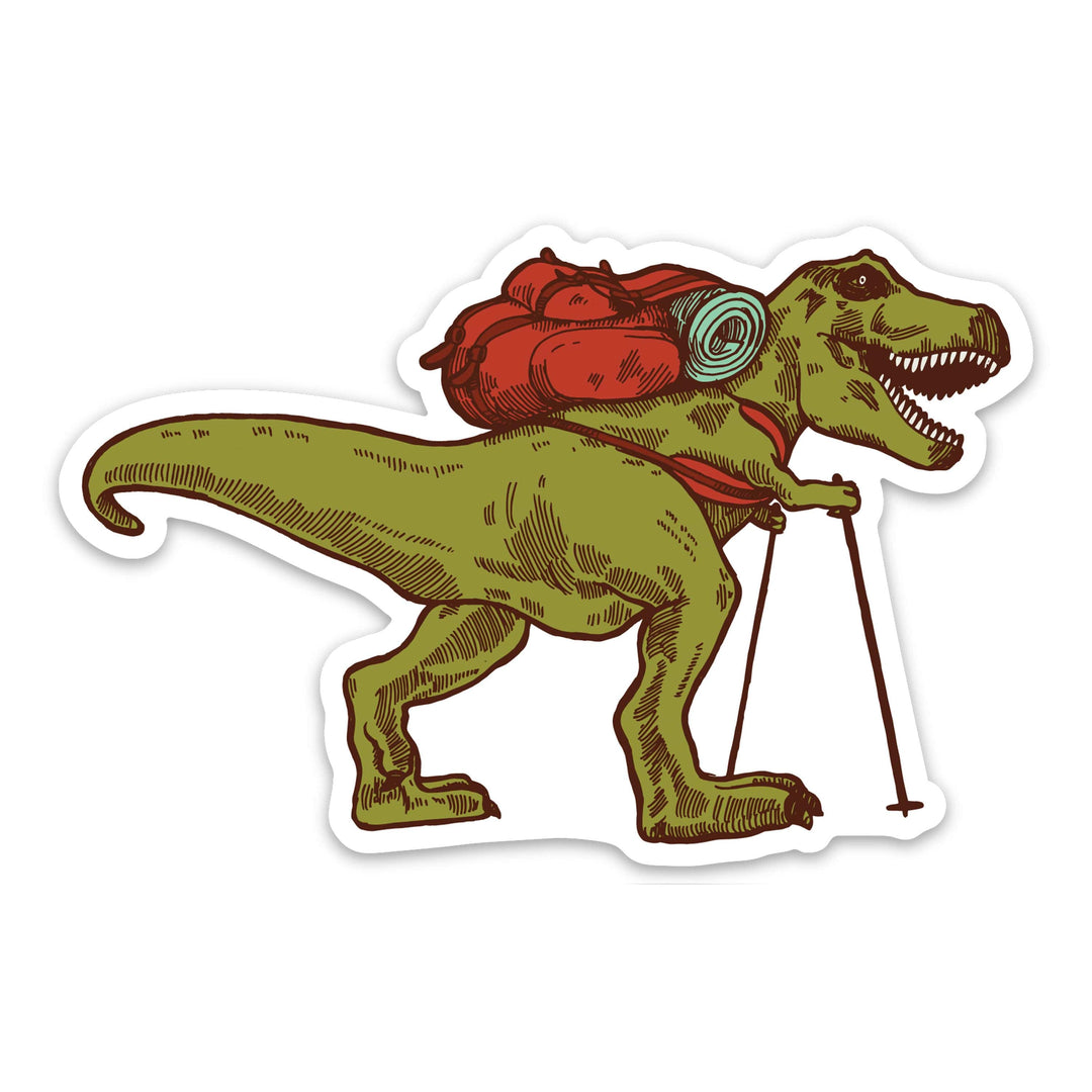 Trex Hiker Backpacker Sticker